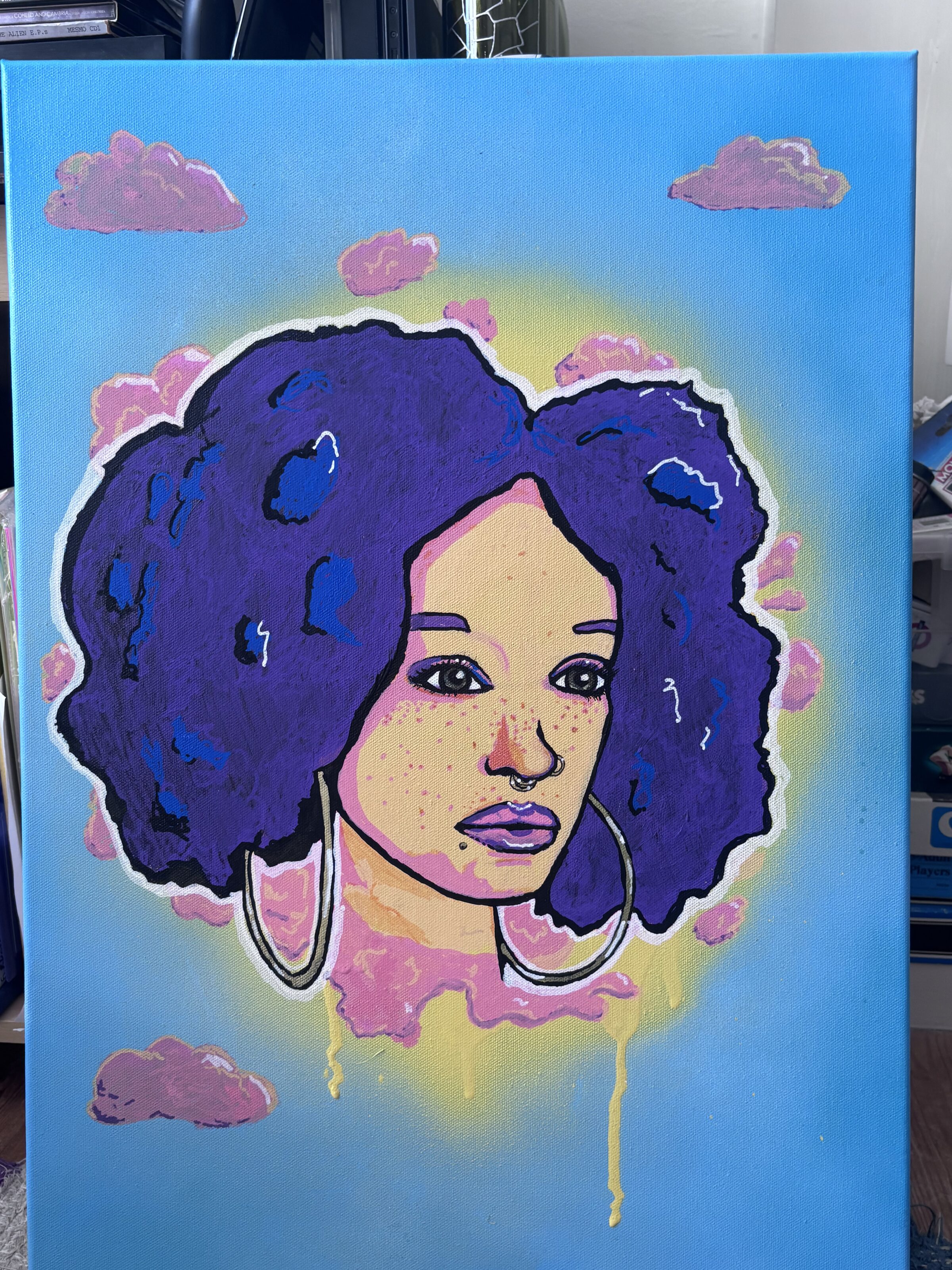 Graffiti style portrait